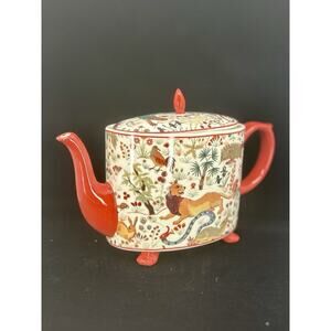ANTHROPOLOGIE House of Hackney Trematonia Teapot Lion Menagerie Stoneware